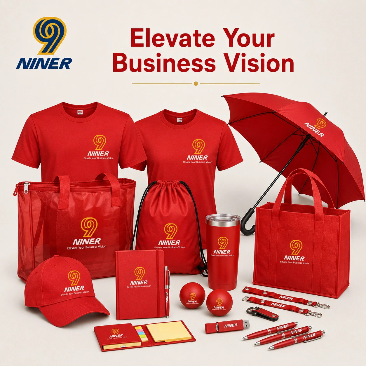 Event giveaway kits and branded merchandise